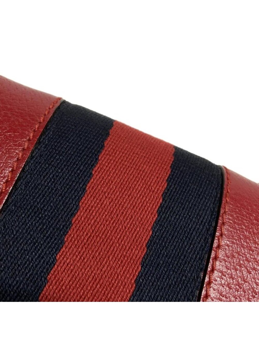 Gucci Shoulder Bag Dionysus Red Navy Chain Leather - Picture 14 of 15